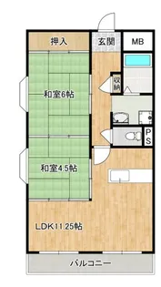 AXIS JUNII番館【3階】の間取り