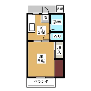 パナハイツ大島A【2階】の間取り