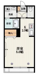 若葉町レジデンス【2階】の間取り