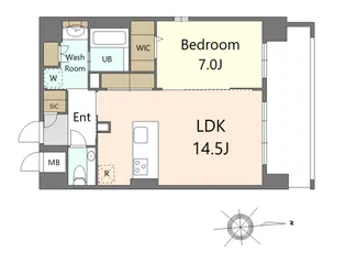 S-RESIDENCE大手門awesome【12階】の間取り