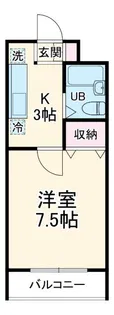ユニーブル読売ランド【1階】の間取り