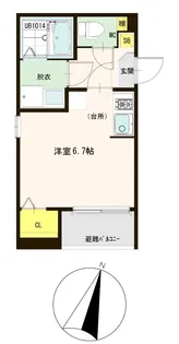ハーモニーテラス歌島II【2階】の間取り