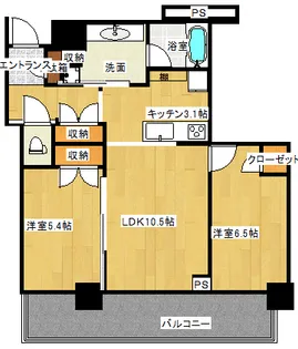 アトラスタワー小平小川【8階】の間取り