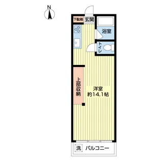 日吉ときわ台コーポ【4階】の間取り