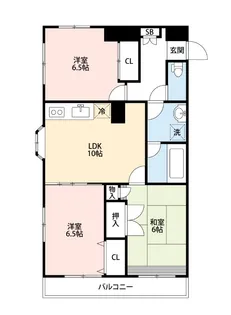 座間紫波マンション【2階】の間取り