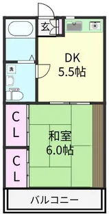 グリーングラス【2階】の間取り