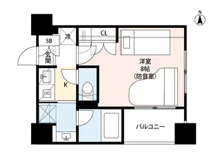 ミュージション品川中延【5階】の間取り