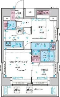 ジェノヴィア東日暮里グリーンヴェール【10階】の間取り