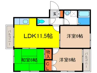 デュ-クシャト-II番館の間取り