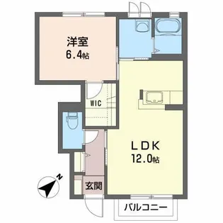 シャーメゾンシリウス【1階】の間取り