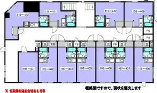 パインリーフ天下茶屋【3階】の間取り