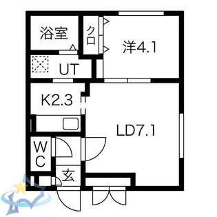 RENT二十四軒【3階】の間取り