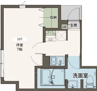 Agrande Nishi-Kokubunji(エイグラン西国分寺)【1階】の間取り