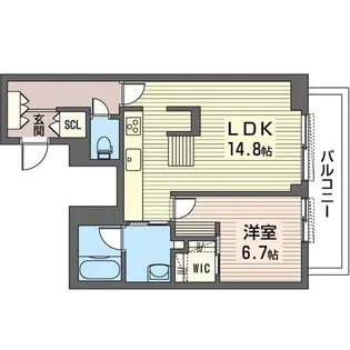 EAST BASE【2階】の間取り