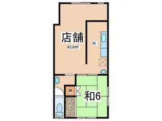 平野ハイツ【1階】の間取り