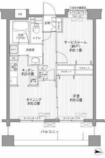 リベルタ港北【1階】の間取り