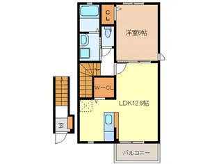カトレア【2階】の間取り