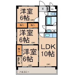 レクエルド【2階】の間取り