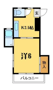 及川コーポ【2階】の間取り