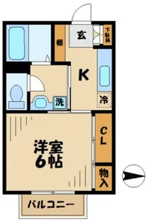 グリーンヒルズ松が谷【2階】の間取り