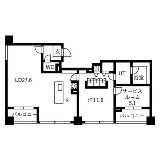 IZUMI1【11階】の間取り