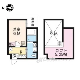 WEST9MIRROR1号館【1階】の間取り