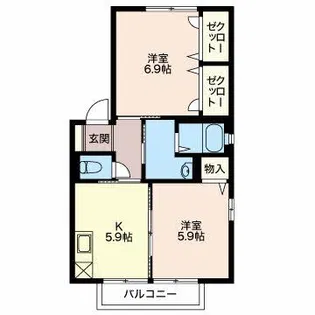 さくらヒルズ【1階】の間取り