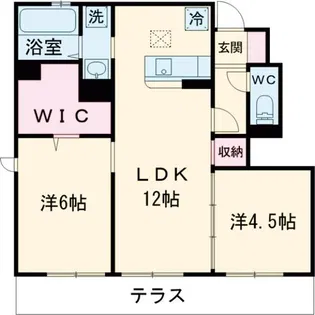 ラ・ハレ【1階】の間取り