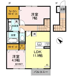 コンフォルタ【2階】の間取り