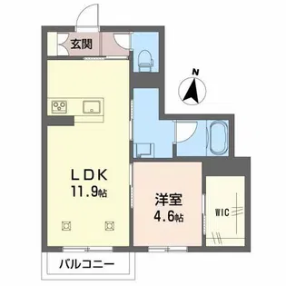 Haldyn A棟【1階】の間取り