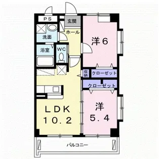 フォーレスト カーサ【1階】の間取り