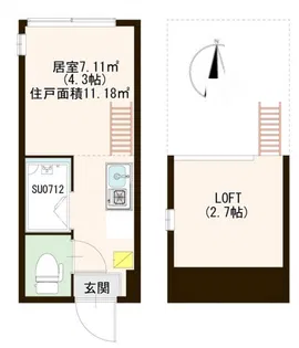 ハーモニーテラス赤羽【1階】の間取り