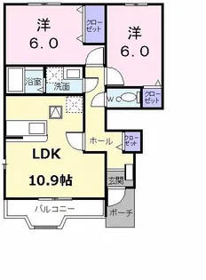 エンブレム・アルファB【1階】の間取り