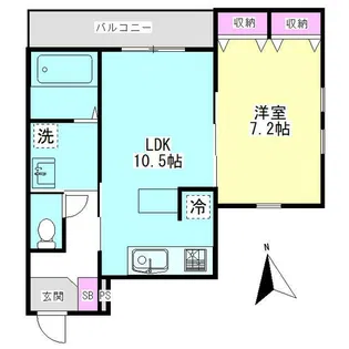 キクラス鶴見【2階】の間取り