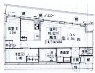 GENOVIA梅島【4階】の間取り