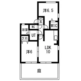 コンフォート・フラット【1階】の間取り