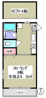 メゾンフルール【2階】の間取り