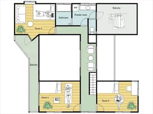 長野県長野市大字栗田【一戸建】の間取り