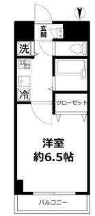 リヴァー神泉【3階】の間取り