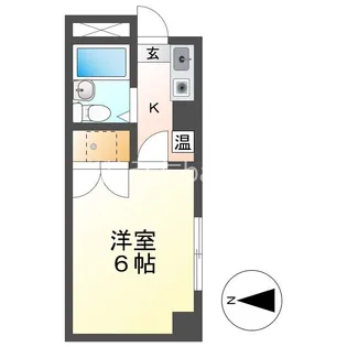 BLACEDENT杁中【5階】の間取り