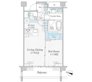 バウスステージ広尾【3階】の間取り