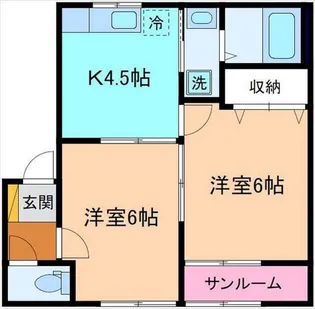 アバンティサンク【1階】の間取り