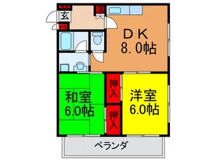 龍宝マンション【3階】の間取り