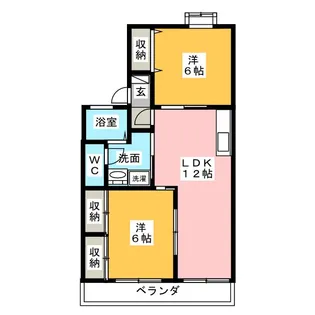 パークサイド・シード【2階】の間取り