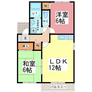 セジュール開発II【1階】の間取り