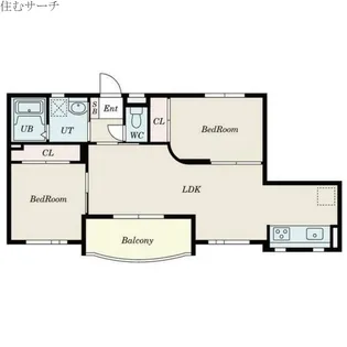 サニーアクラ【3階】の間取り