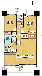 ディークラディア川西【2階】の間取り