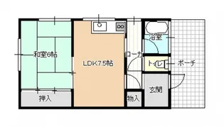 向陽荘【2階】の間取り