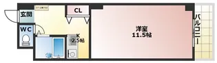 コンフォール長吉【9階】の間取り