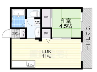 典正橋ハイツ【1階】の間取り